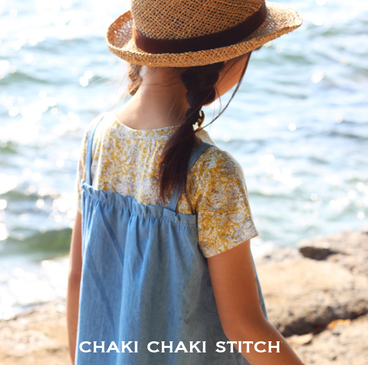 布帛ニット使いゴムギャザー長袖・半袖Tシャツ ハンドメイド子供服型紙