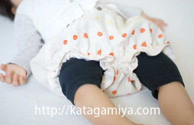 子供服ギャザーパンツ型紙