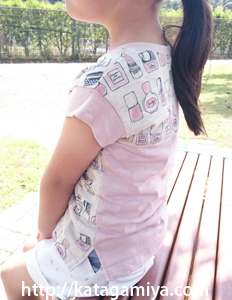 リブフレンチTシャツプルオーバー・子供服型紙