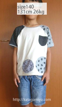 子供服ドルマンTシャツ型紙