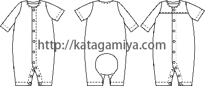 コンビ肌着の絵型
