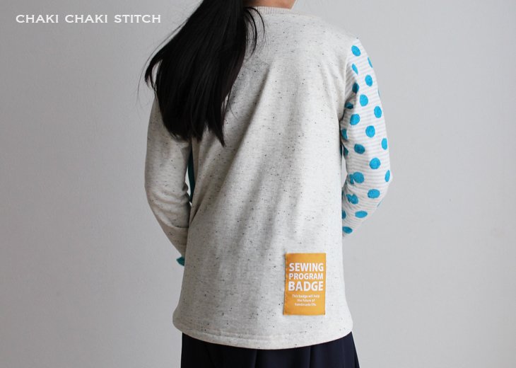 子供ねじれTシャツ型紙販売・130サイズ長袖