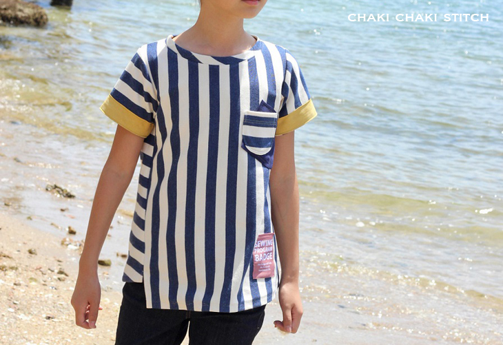 子供ねじれTシャツ型紙販売・半袖140