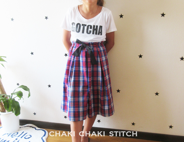 ハンドメイド子供服パンツ型紙のおすましスカーチョ
