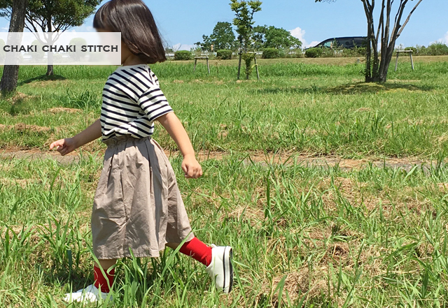 ハンドメイド子供服パンツ型紙のおすましスカーチョ