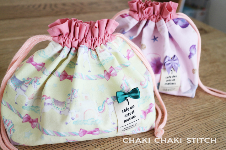 子供服型紙ダウンロード販売ちゃきステの給食巾着袋型紙と作り方